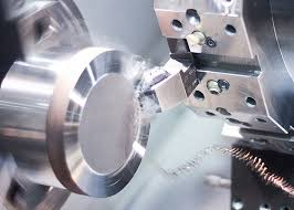 CNC Lathe turning toolpost cutting steel curls